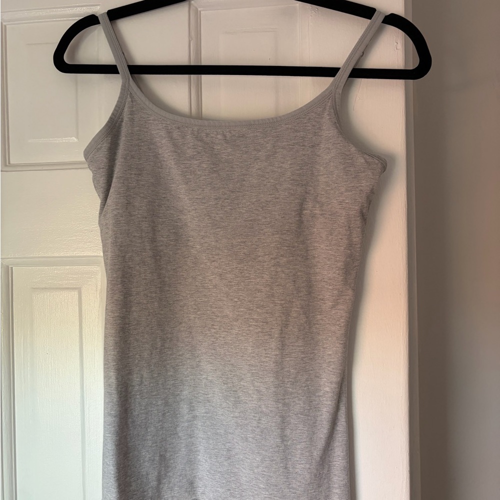 Pact Everyday Shelf Bra Camisole in Light Heather Grey